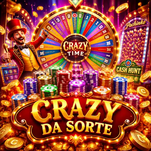Roda do jogo Crazy Time em movimento